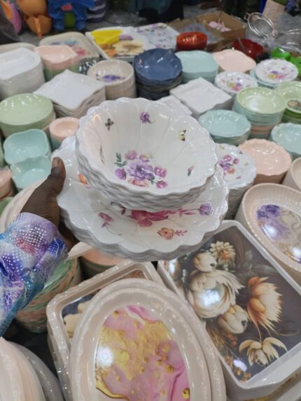 Plates and soup bowl