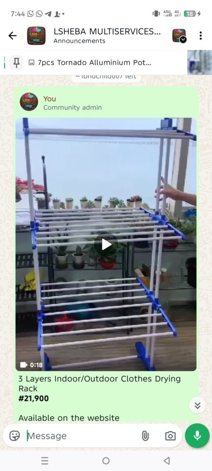 3 layers clothes hanging rack