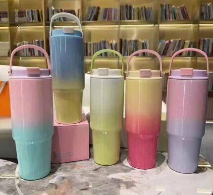 Rainbow bucket cup