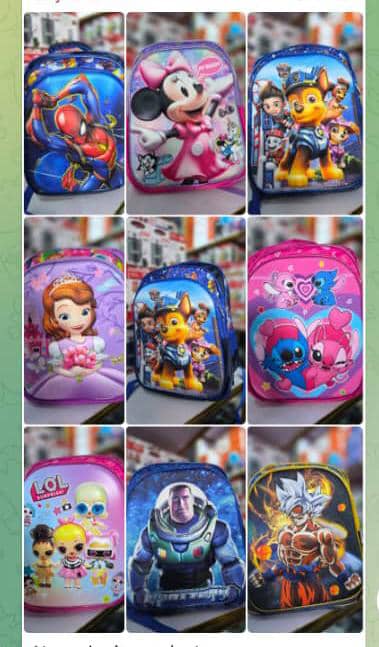 3D Character school back pack