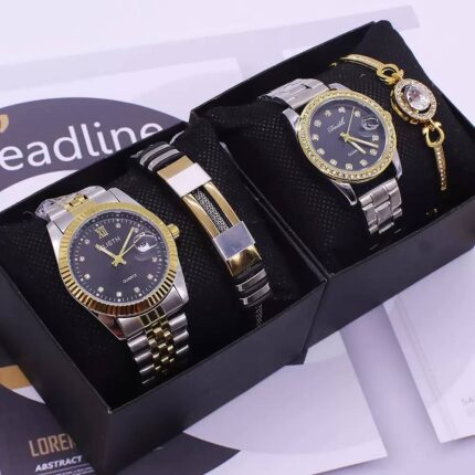 Couples watch and bracelet