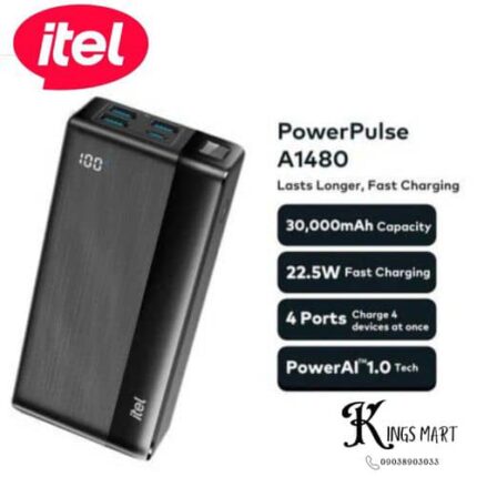 Itel digital power bank 30000mah