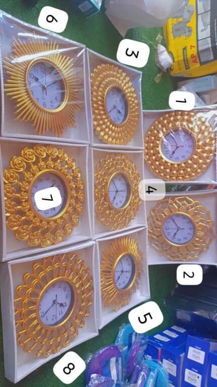 Gold Mini wall clock