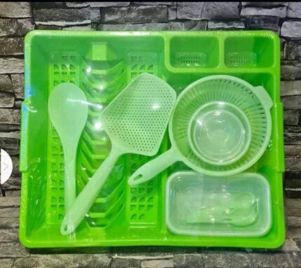 Kitchen starter plastic platerack with accesories